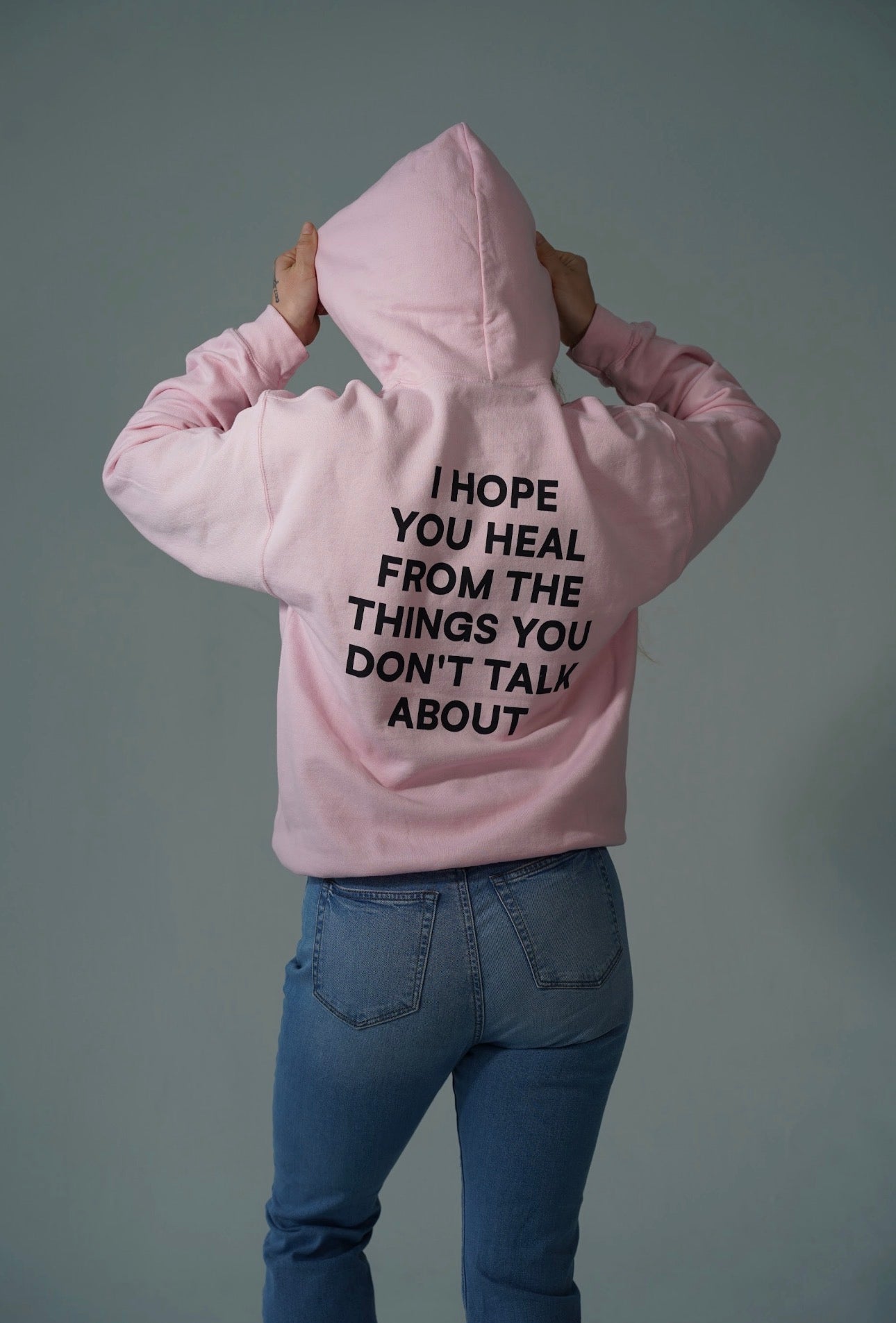 JARED LEONARD HOODIE BLACK TEXT