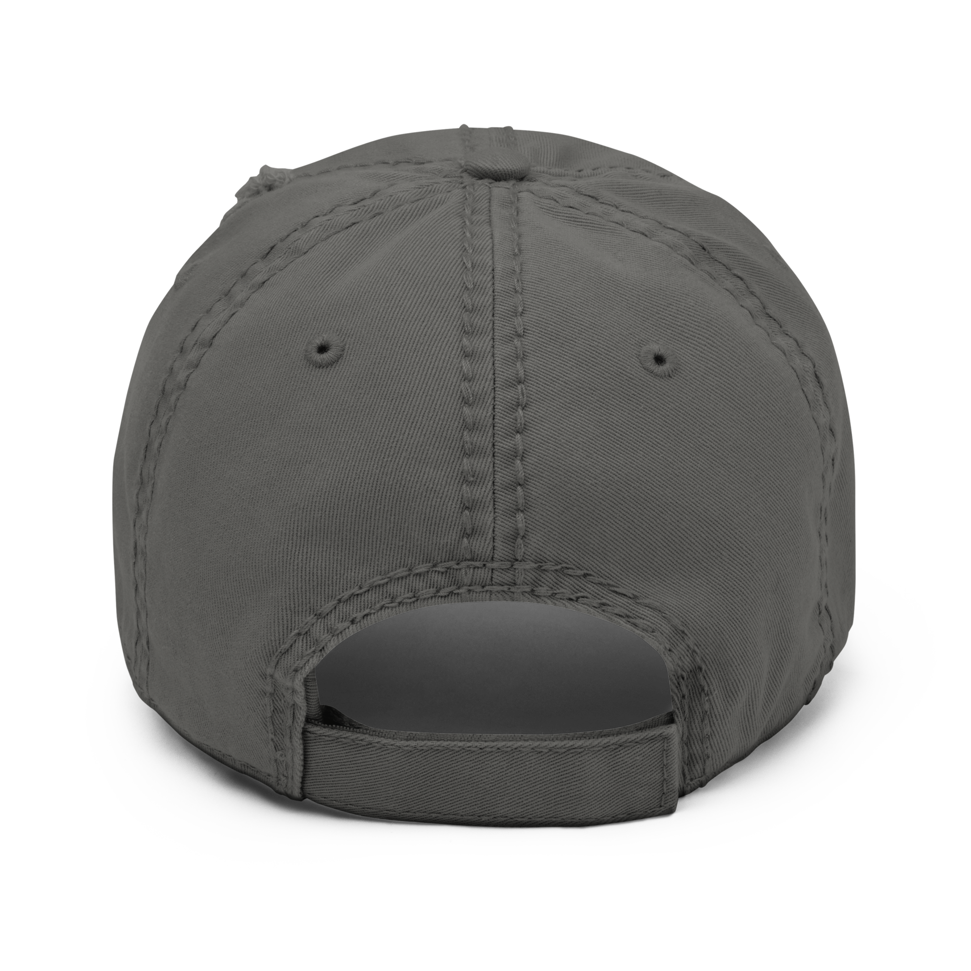 THE FLAMING SEA DISTRESSED HAT BLACK TEXT