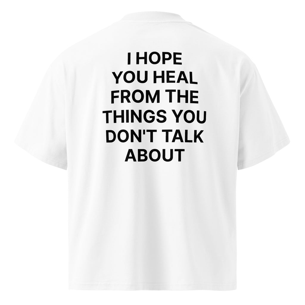 JARED LEONARD OVERSIZED T BLACK TEXT